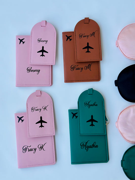Personalized Passport cover and tag