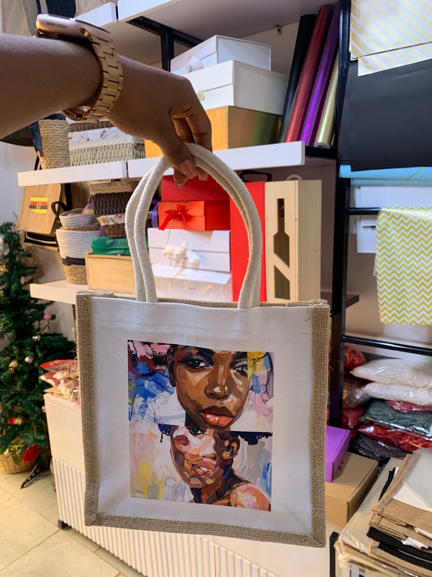 Empowered Beauty Tote Bag - Black Women Art