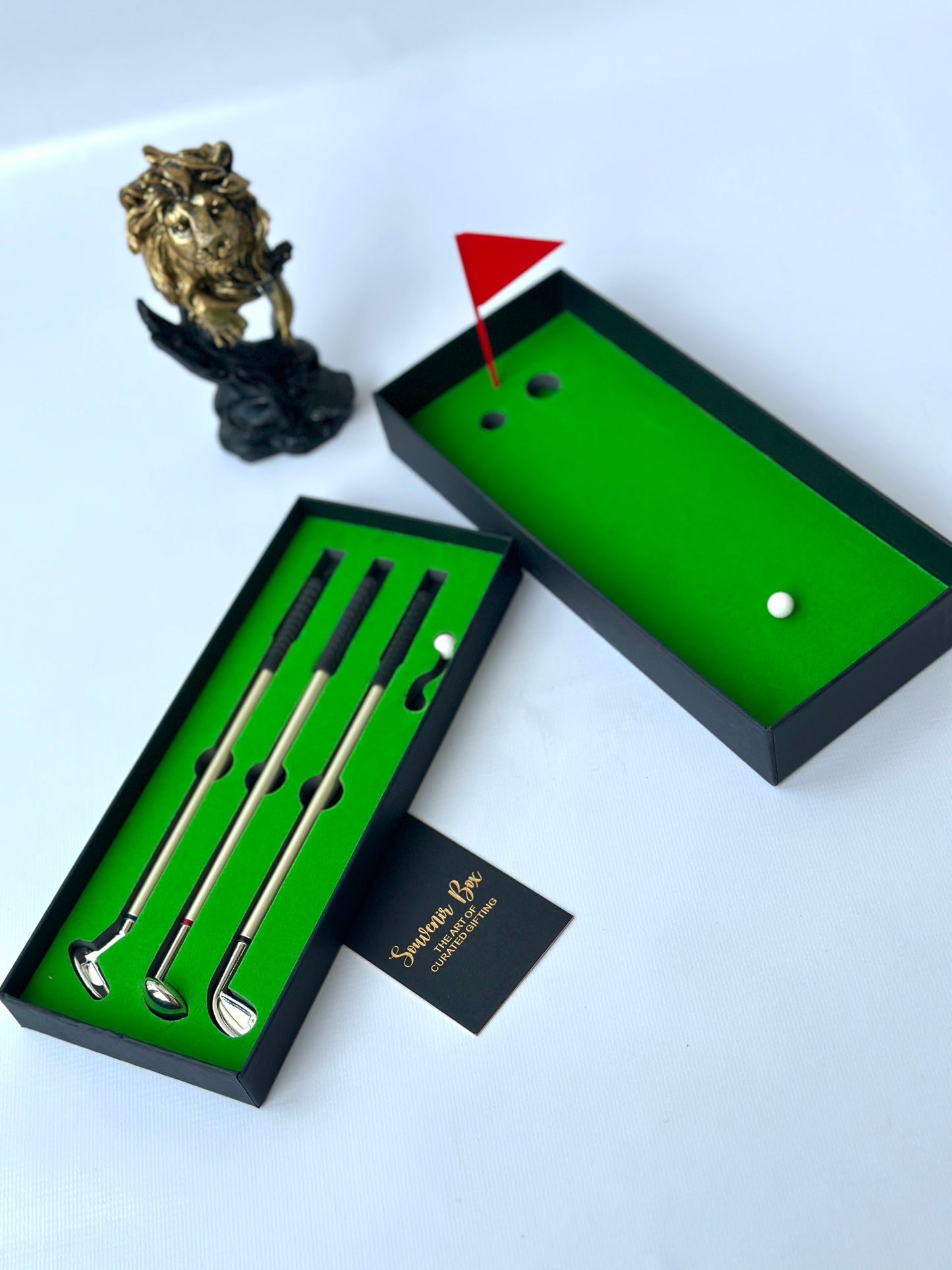 Silver Mini Golf Club Ballpoint Pen Gift Set