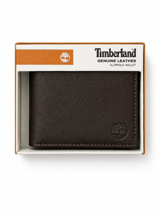 Timberland Genuine Leather Slimfold Wallet