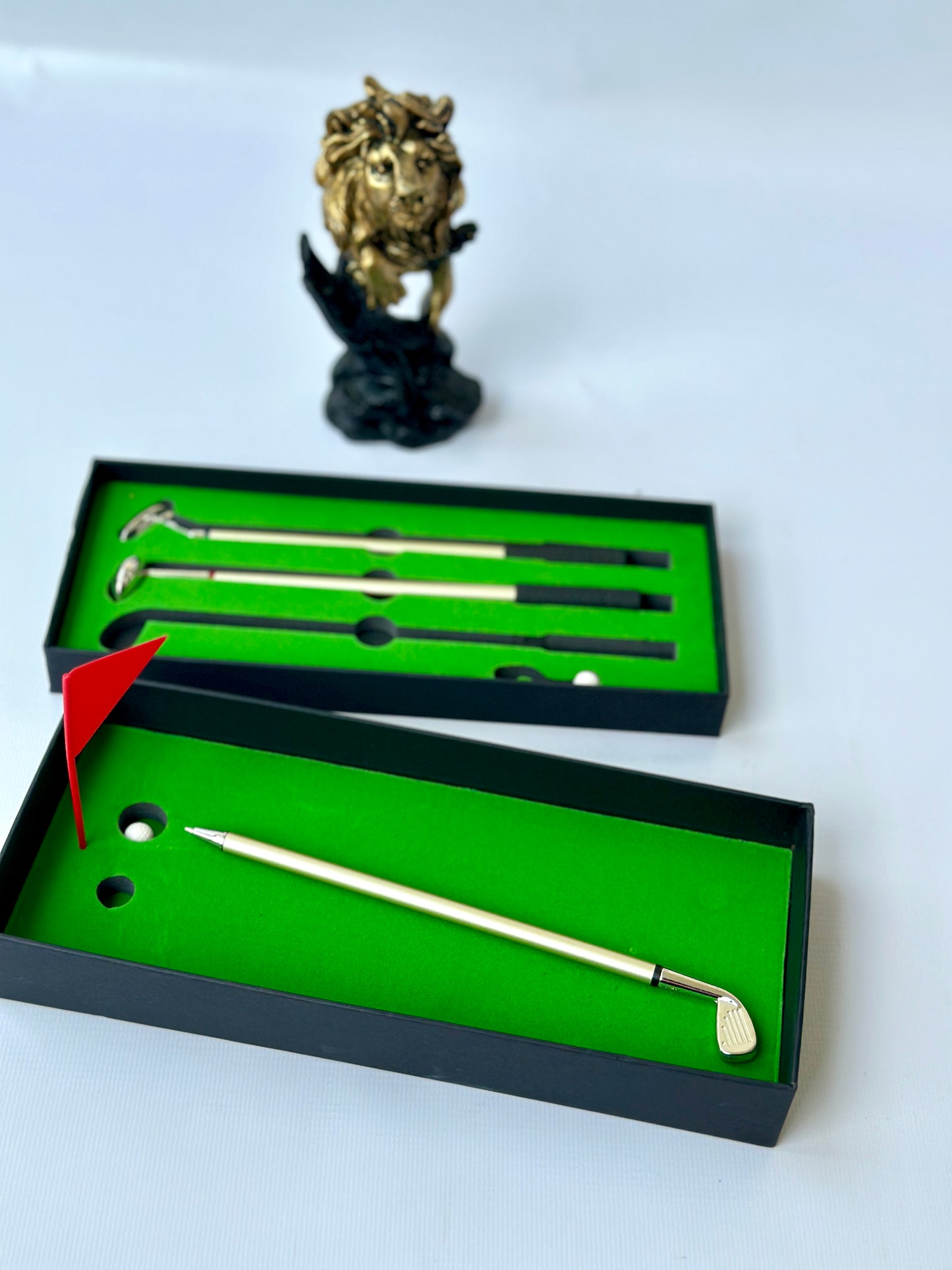 Silver Mini Golf Club Ballpoint Pen Gift Set