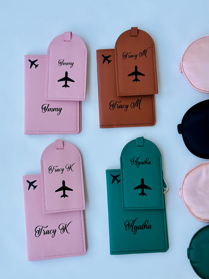 Personalized Passport cover and tag