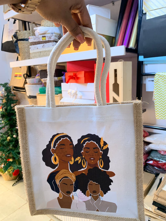Empowered Beauty Tote Bag - Black Women Art