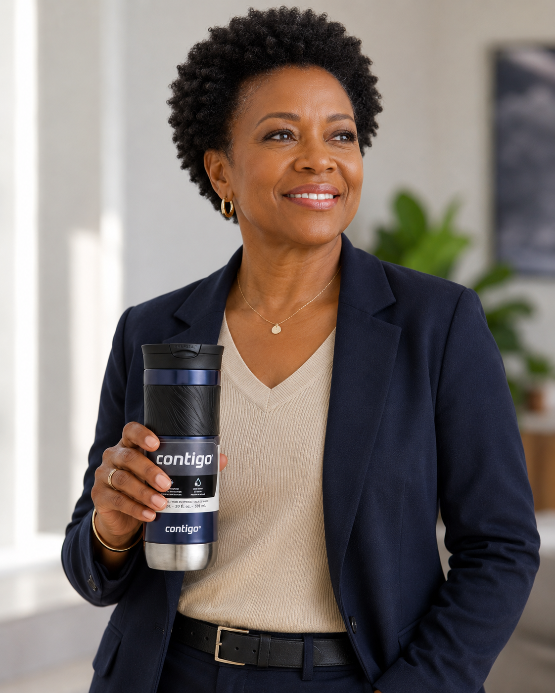 Contigo SnapSeal™ Travel Mug – Available in Midnight Navy & Steel Blue