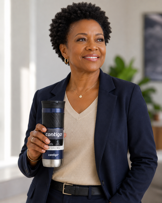 Contigo SnapSeal™ Travel Mug – Available in Midnight Navy & Steel Blue