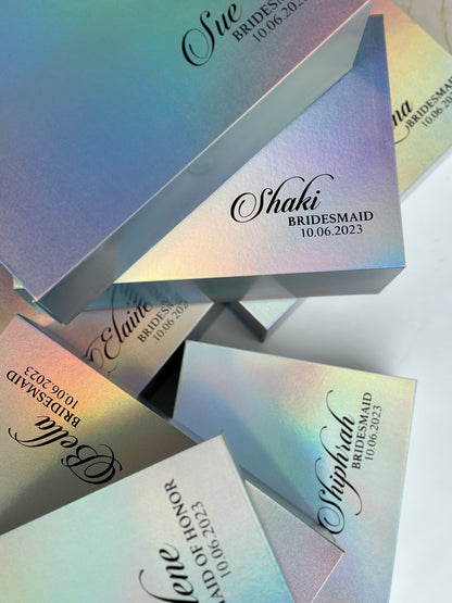 Luxury Maid of Honor Gift Box - Silk Robe & Moët