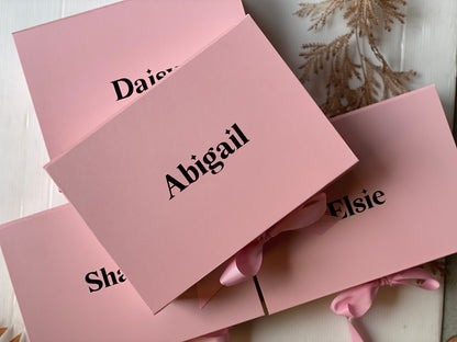 Magnetic Fold box with ribbon