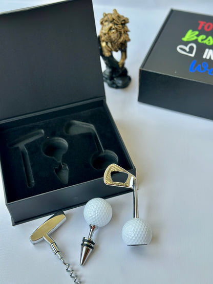 Par for the Pour ⛳🍷 Golf Wine Accessories Set