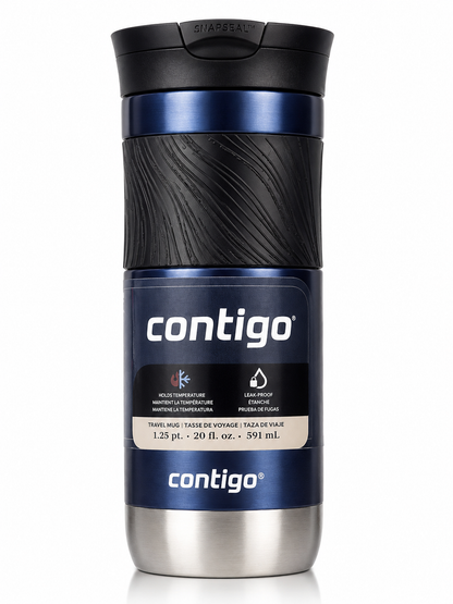 Contigo SnapSeal™ Travel Mug – Available in Midnight Navy & Steel Blue