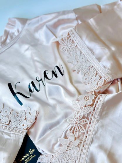 Bridesmaid Lace Robes