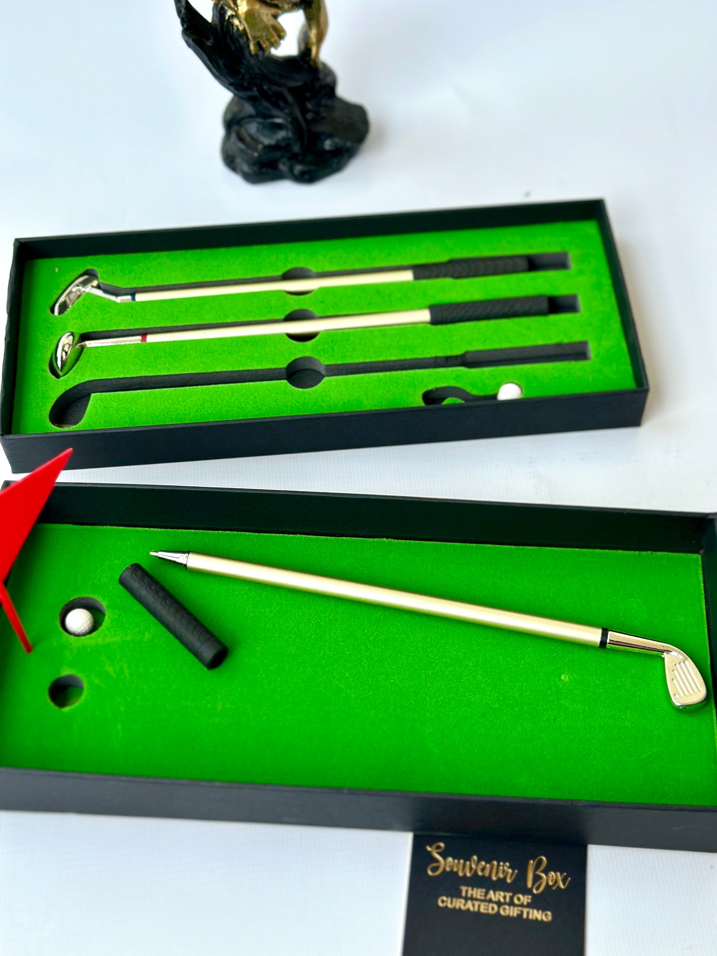 Silver Mini Golf Club Ballpoint Pen Gift Set