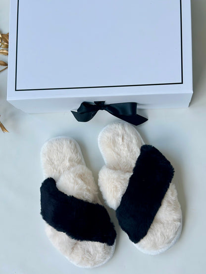 Soft Plush Furry Indoor Slippers - Customizable