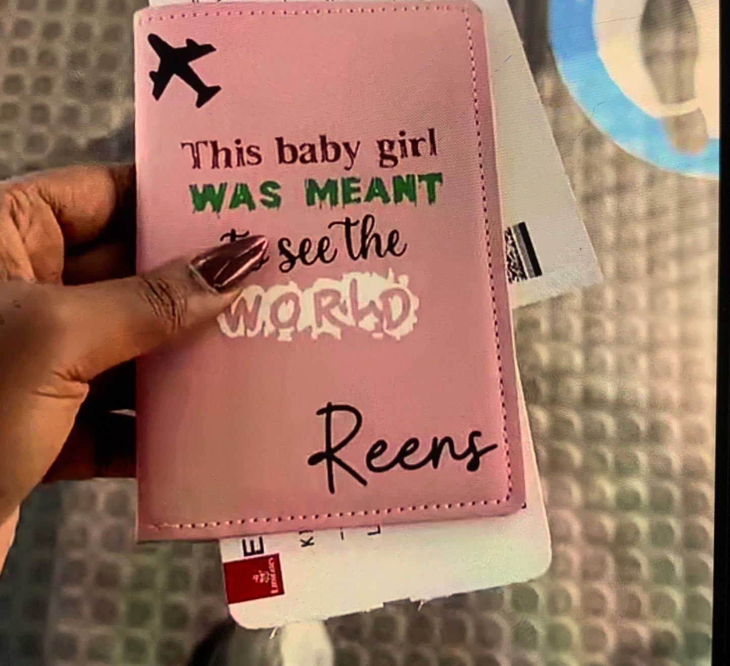 Personalized Passport cover and tag