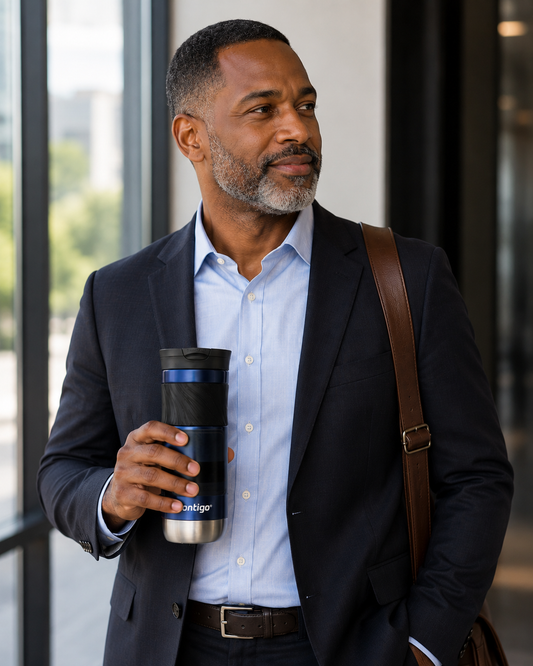 Contigo SnapSeal™ Travel Mug – Available in Midnight Navy & Steel Blue
