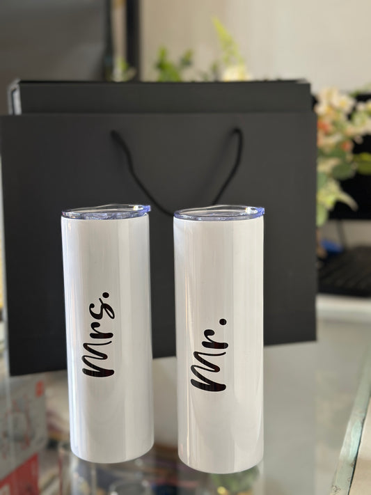 Mr & Mrs Vacuum Mug Set 💕