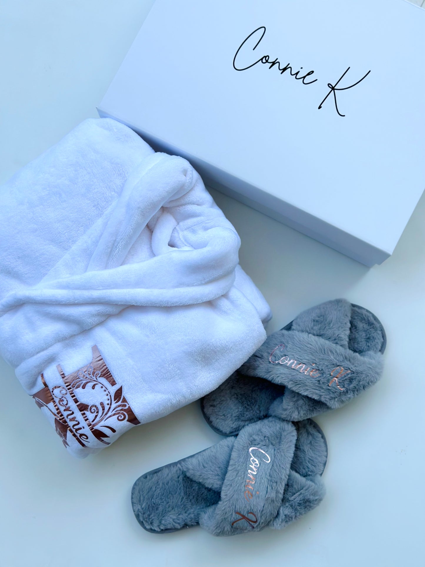 Luxury Plush Robe & Slippers Gift Set