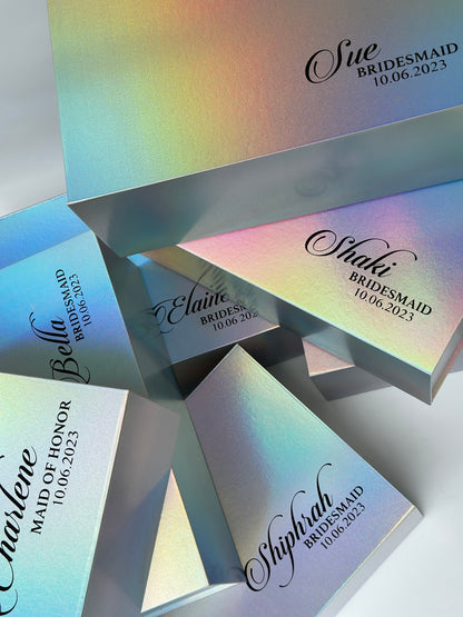 Luxury Maid of Honor Gift Box - Silk Robe & Moët