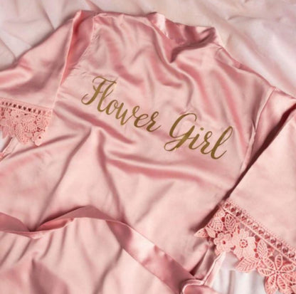 Flower Girl Lace Robes