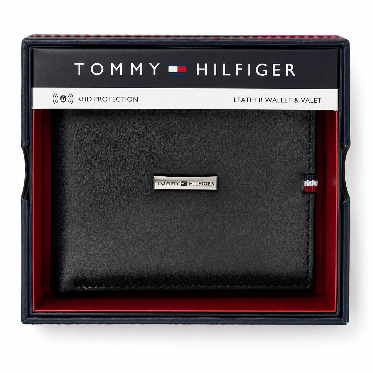 Tommy Hilfiger RFID Leather Wallet – Black
