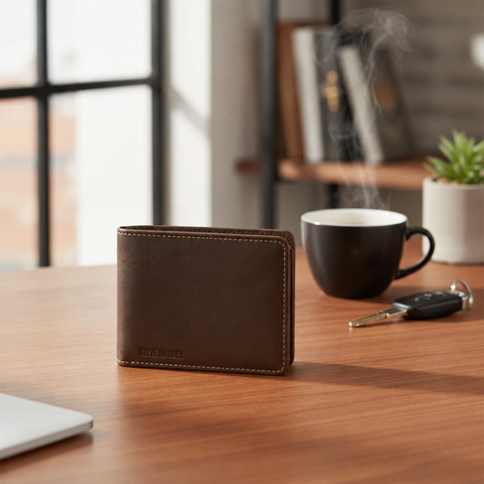 Steve Madden Leather Billfold Wallet