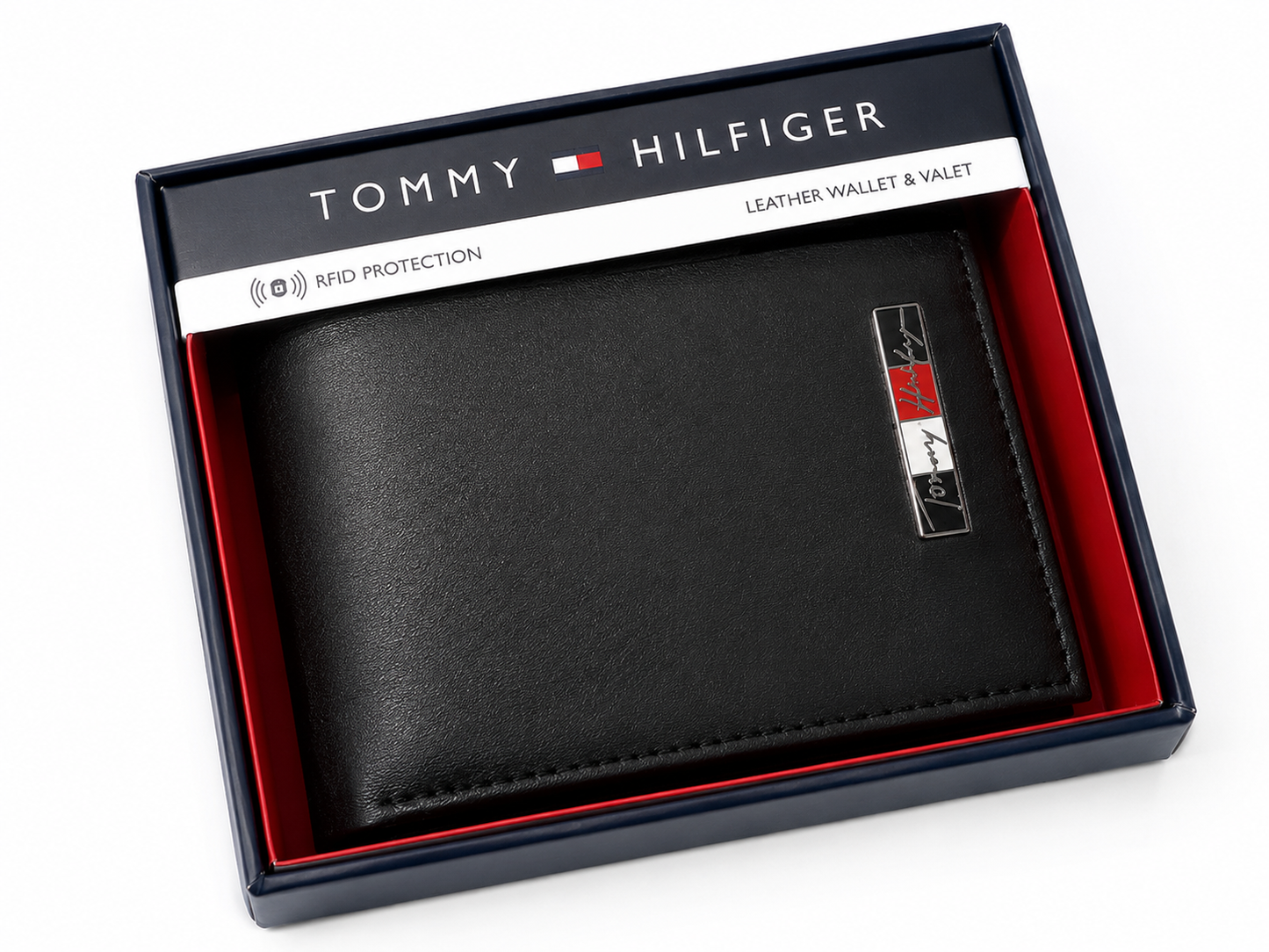 Tommy Hilfiger RFID Leather Wallet – Black
