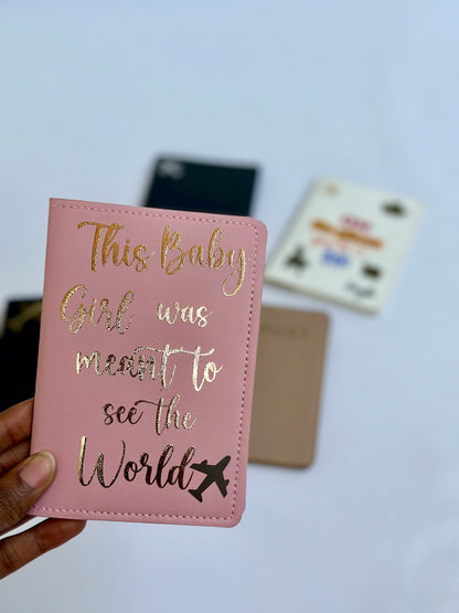 Personalized Passport cover and tag